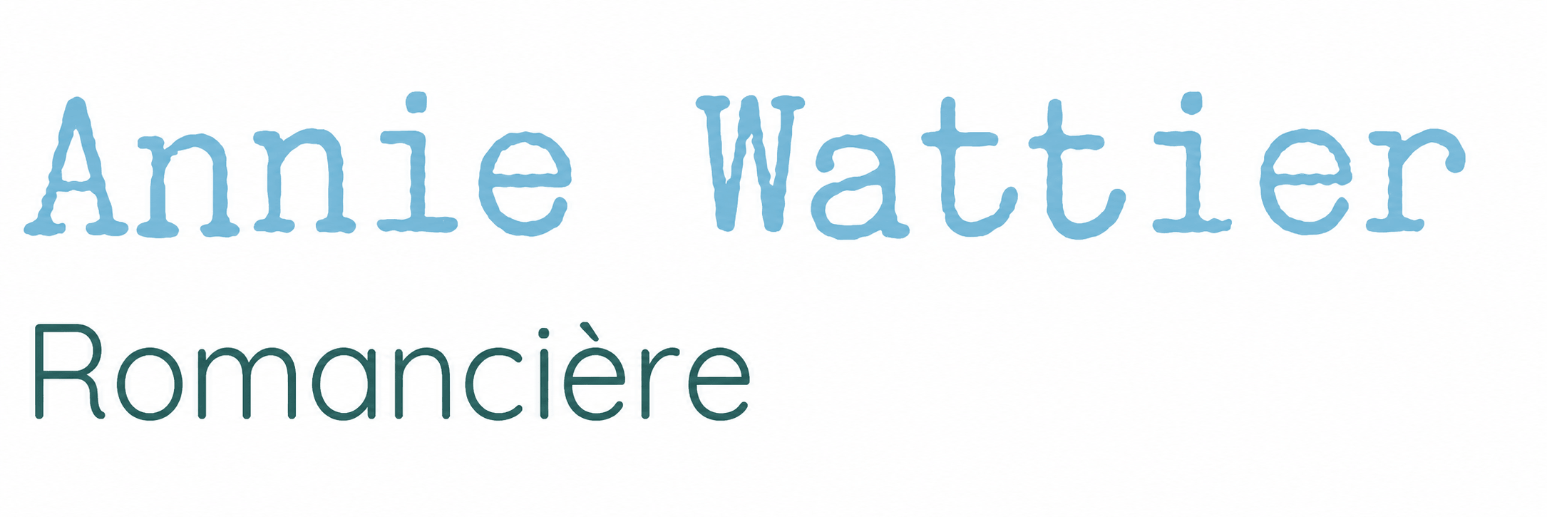 Annie Wattier écrivain romancière